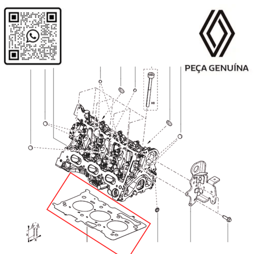 110445659R JUNTA DO CABECOTE MOT H5D 1.0 12V METALICA KARDIAN ORIGINAL RN 45659R -4-